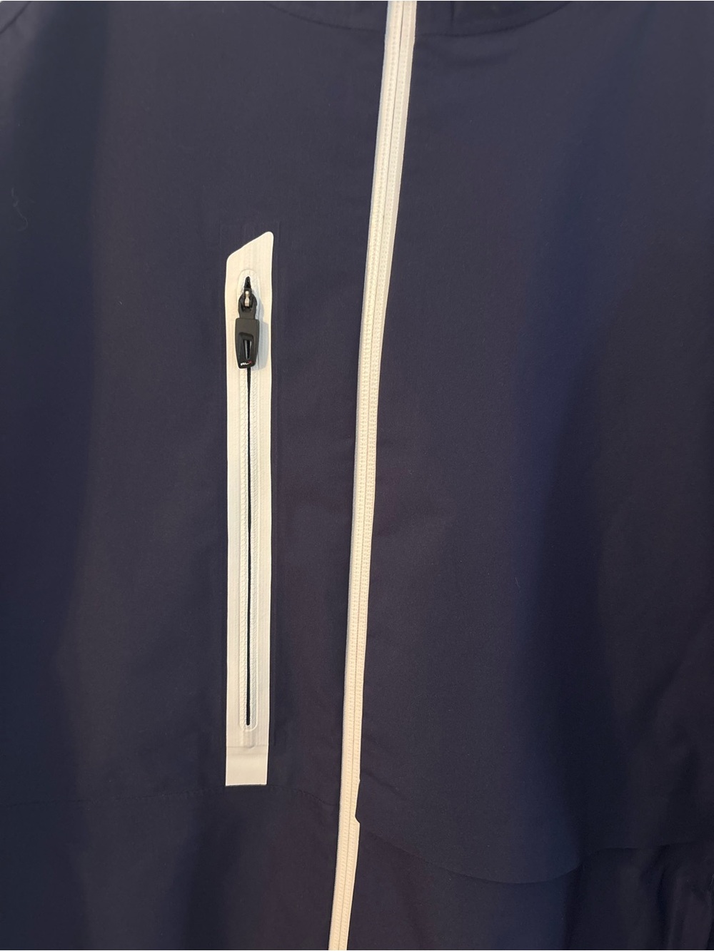 RLX Ralph Lauren Men's XL Navy Waterproof Stretch Softshell Full Zip Jacket - Picture 4 of 12